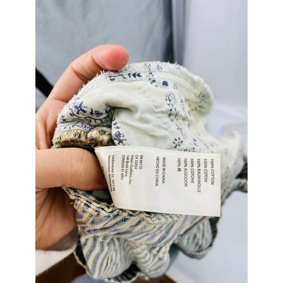 Free People pin striped paint splatter clover wide leg pants - Picture 6 of 9